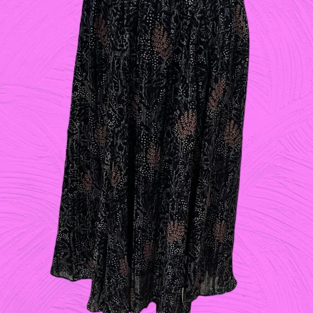 Ophelia Roe pleated metallic maxi Skirt
